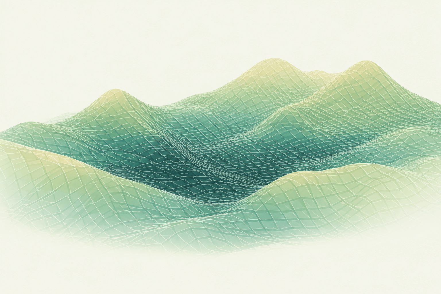 Topographic landscape illustrating long-horizon investing